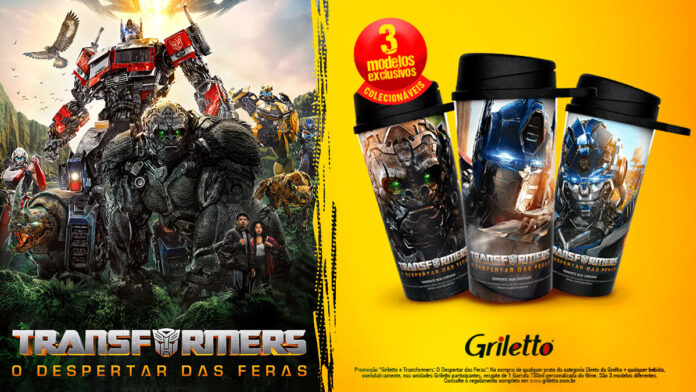 Griletto lança garrafas exclusivas de Transformers O Despertar das Feras