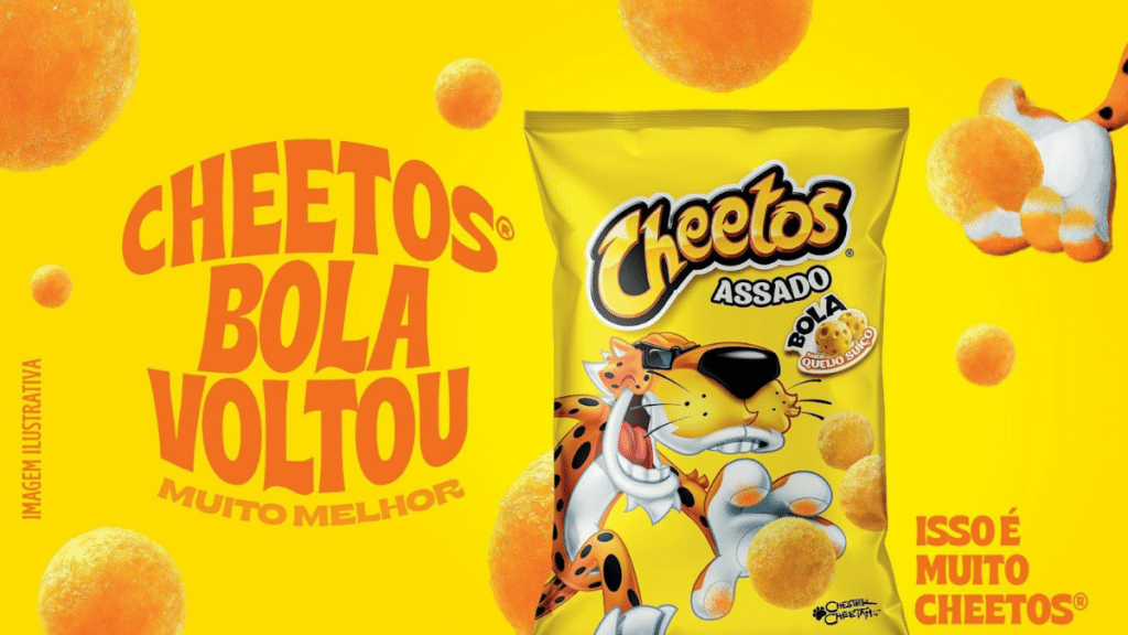 Salgadinho Sabor Queijo Suiço Cheetos Bola 48g