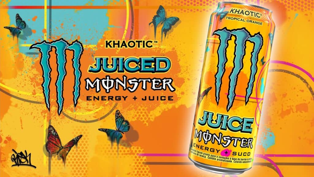 Monster lança novo sabor Khaotic Tropical Orange