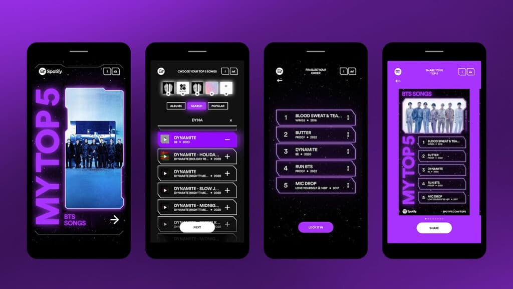 Spotify apresenta experiência interativa para fãs de BTS