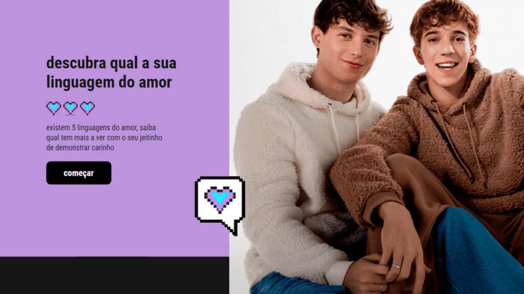 Youcom brinca com linguagens do amor para Dia dos Namorados