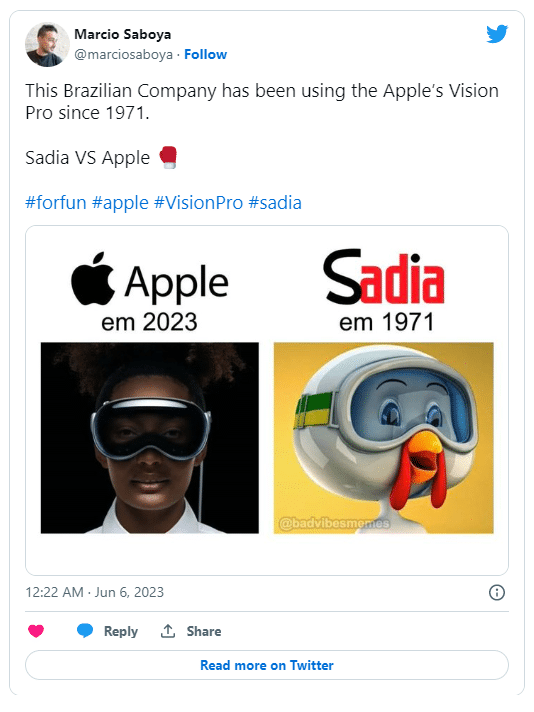 Apple óculos Sadia