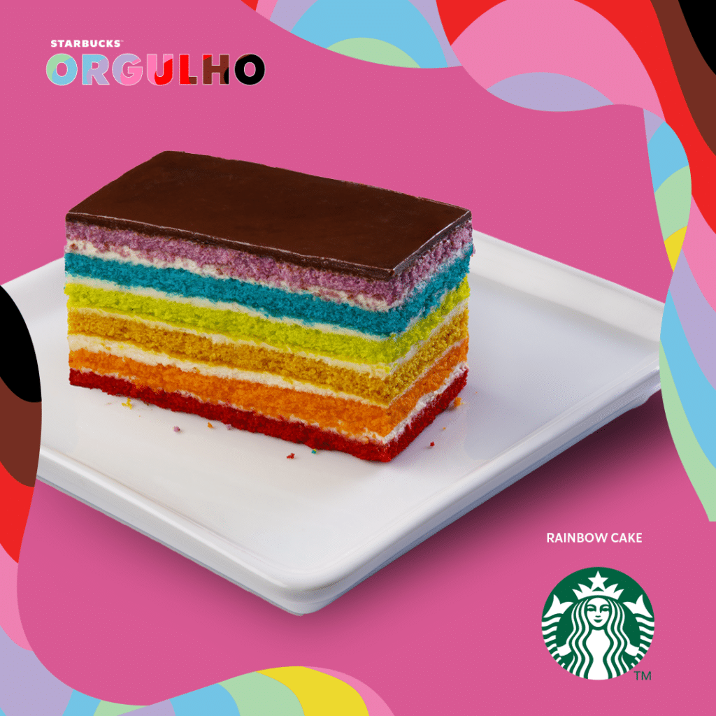 Rainbow Cake Starbucks Pride