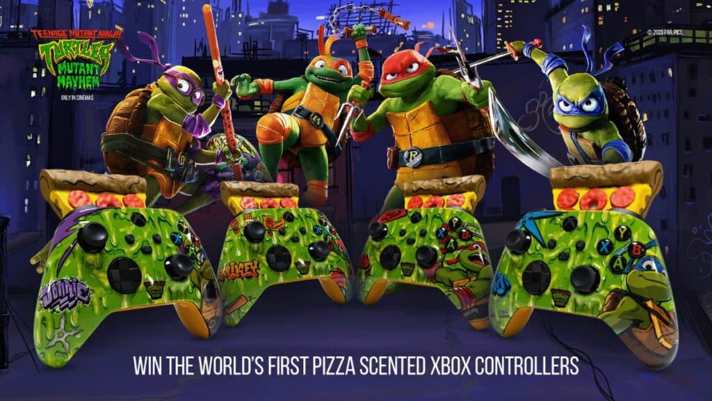 Xbox sorteará controle de Tartarugas Ninjas com cheiro de pizza