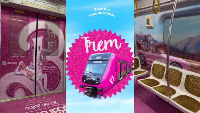 Barbie invade linhas da CPTM e do Metrô de São Paulo