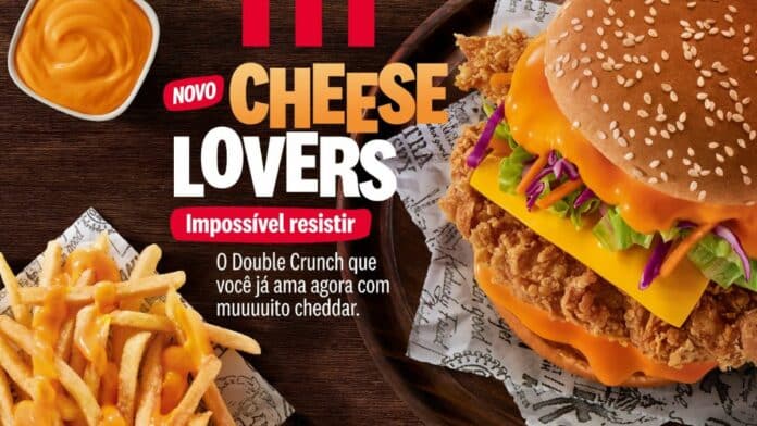 KFC apresenta Double Crunch Cheese Lovers em edição limitada 