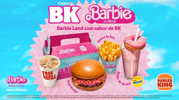 Burger King lança combo temático da Barbie