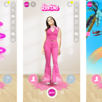 guarda-roupa da barbie no snapchat