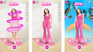 guarda-roupa da barbie no snapchat