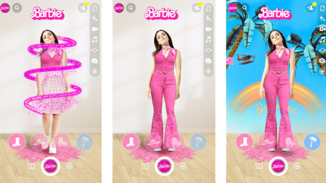 guarda-roupa da barbie no snapchat