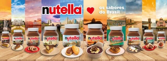 Imagem promocional campanha "Nutella Sabores do Brasil