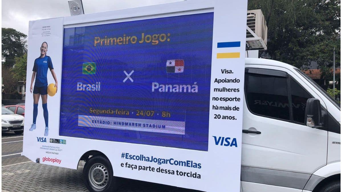 Caminhão itinerante transmitirá jogo do Brasil na Copa do Mundo Feminina em SP