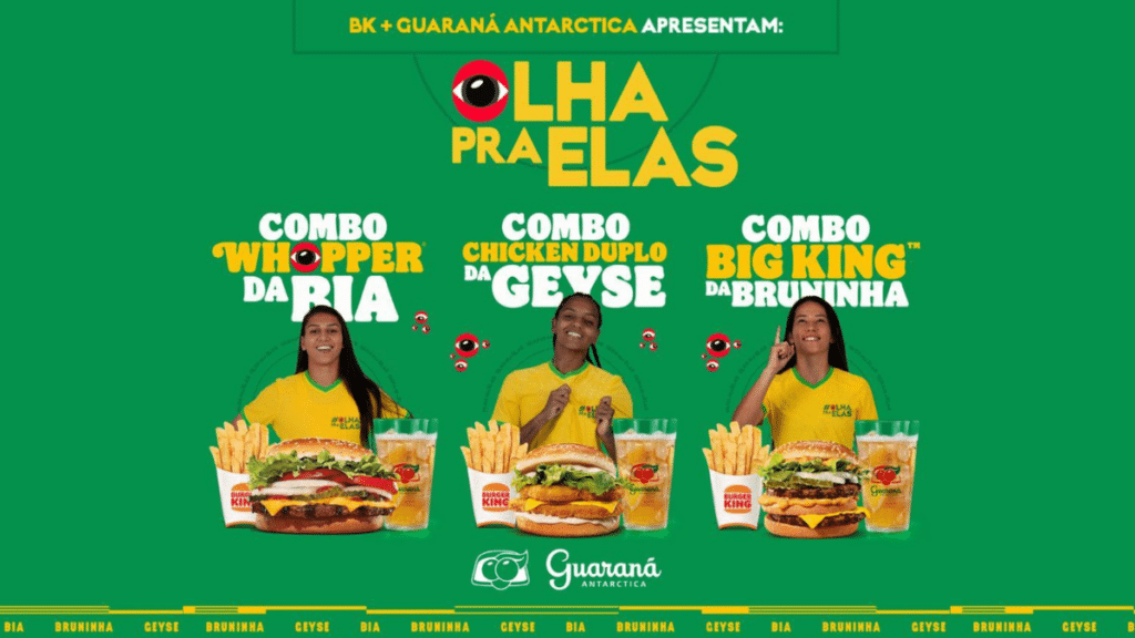 Burger King lança combos inspirados nas jogadoras da Seleção Feminina