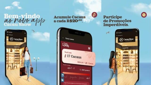 Cacau Show cria aplicativo com programa de recompensa