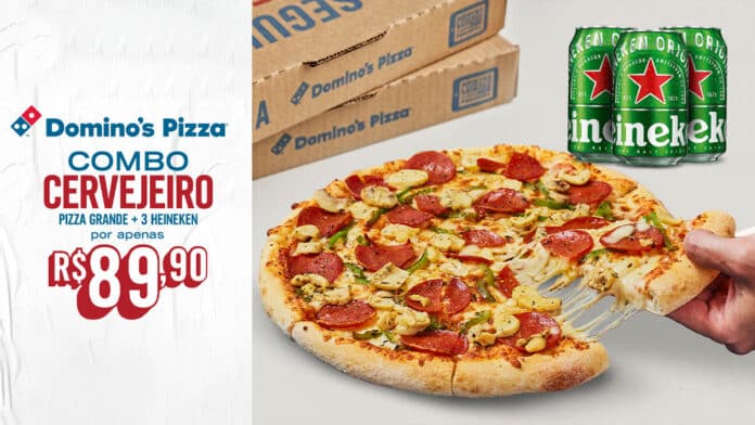 Domino’s Pizza e Heineken criam 'Combo Cervejeiro' para o Dia da Cerveja