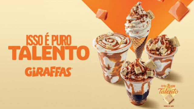 Giraffas lança sobremesas com Talento