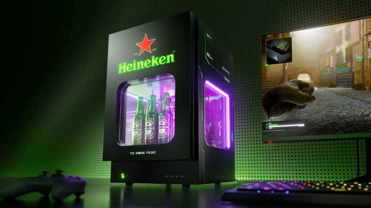 Heineken 0.0 lança The Gaming Fridge, geladeira que resfria o PC