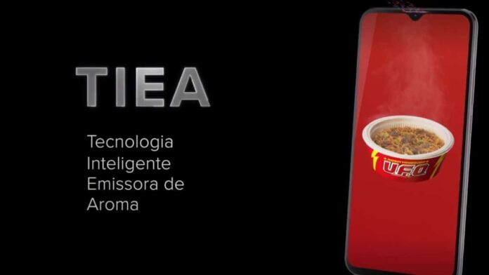 Nissin convida consumidores a sentirem o aroma de U.F.O. pela tela do celular