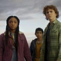 Trecho do teaser mostrando Annabeth, Grover e Percy Jackson