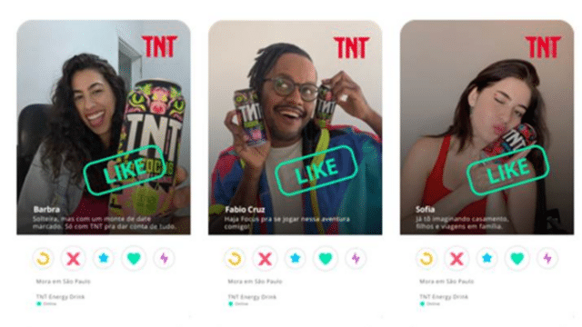 TNT Energy Drink promove ação para o Mês dos Solteiros no Tinder