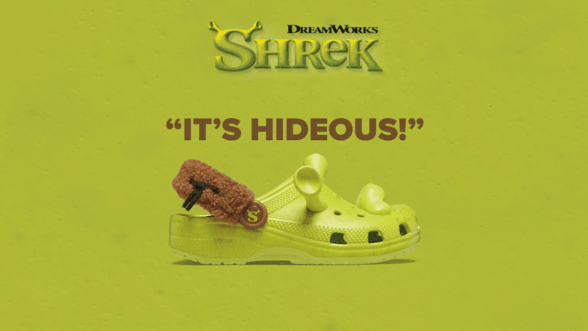 Crocs do shrek infantil