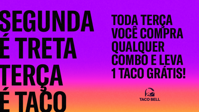 Taco Bell oferece Crunchy Taco por R$ 7 todas as terças-feiras