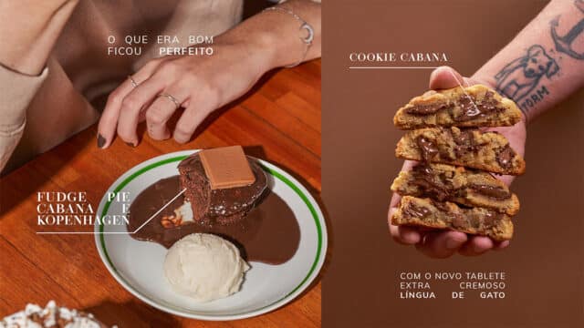 Cabana Burger anuncia sobremesas Kopenhagen Língua de Gato