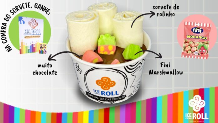 Ice Cream Roll cria sorvete com Fini e brinde para o Dia das Crianças