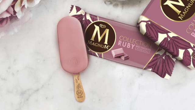 Magnum traz ao Brasil picolé feito com Chocolate Ruby
