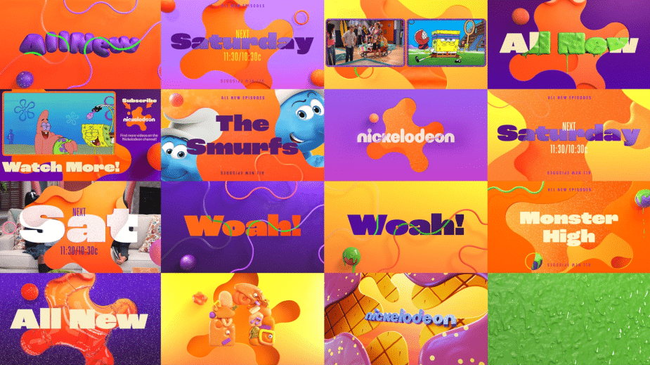 Nickelodeon traz de volta o 'splat' em nova identidade visual