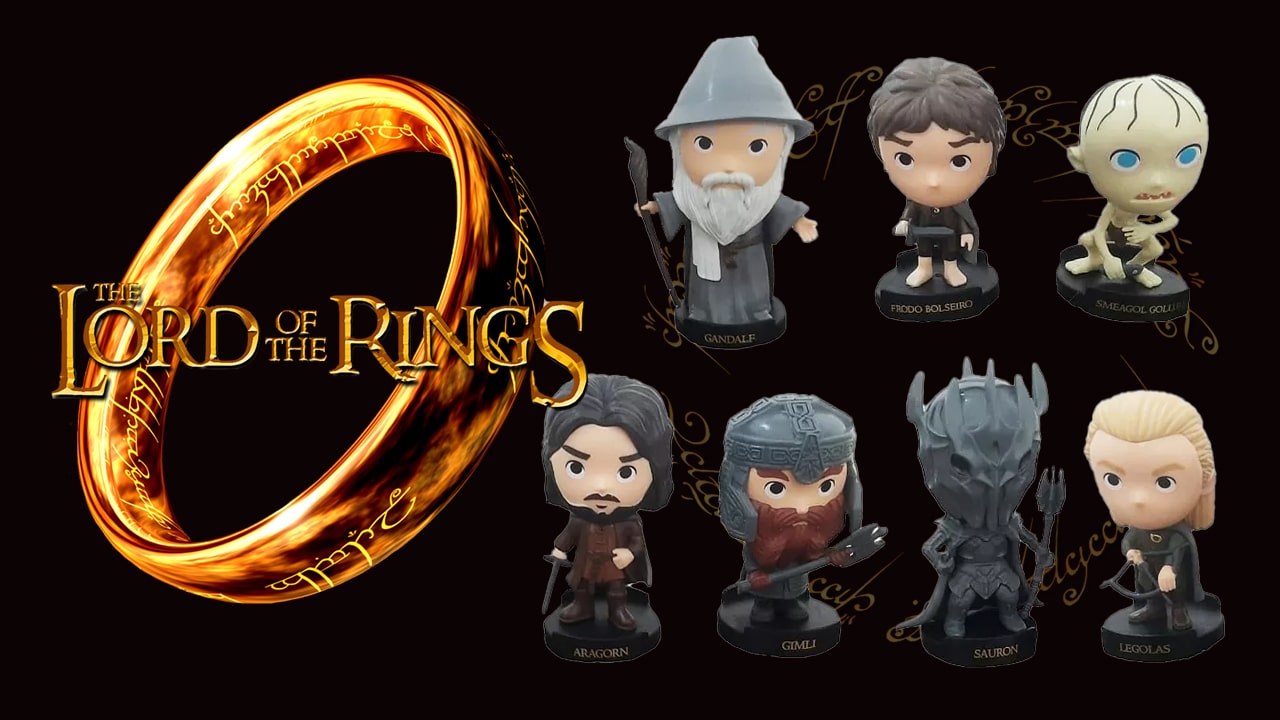 THE LORD OF THE RINGS O SENHOR DOS ANÉIS Bobs Bob's Outubro 2023 Coleção  Bonecos Action Figures