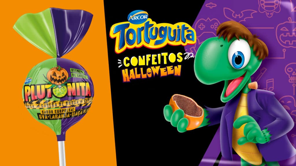 Arcor traz novidades de Plutonita e Tortuguita especial de Halloween