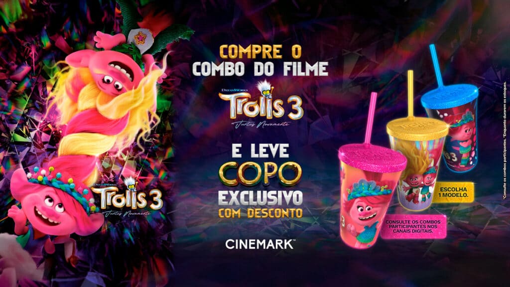 Bauducco e Cinemark celebram o Dia das Crianças com combo do filme Trolls 3