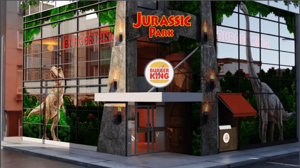 Burger King apresenta lojas temáticas de Jurassic Park