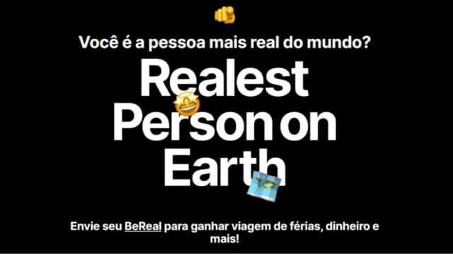 BeReal cria concurso que levará usuários para qualquer lugar do mundo