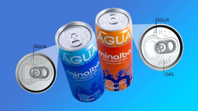 Minalba produz lata com descrição em Braille na tampa