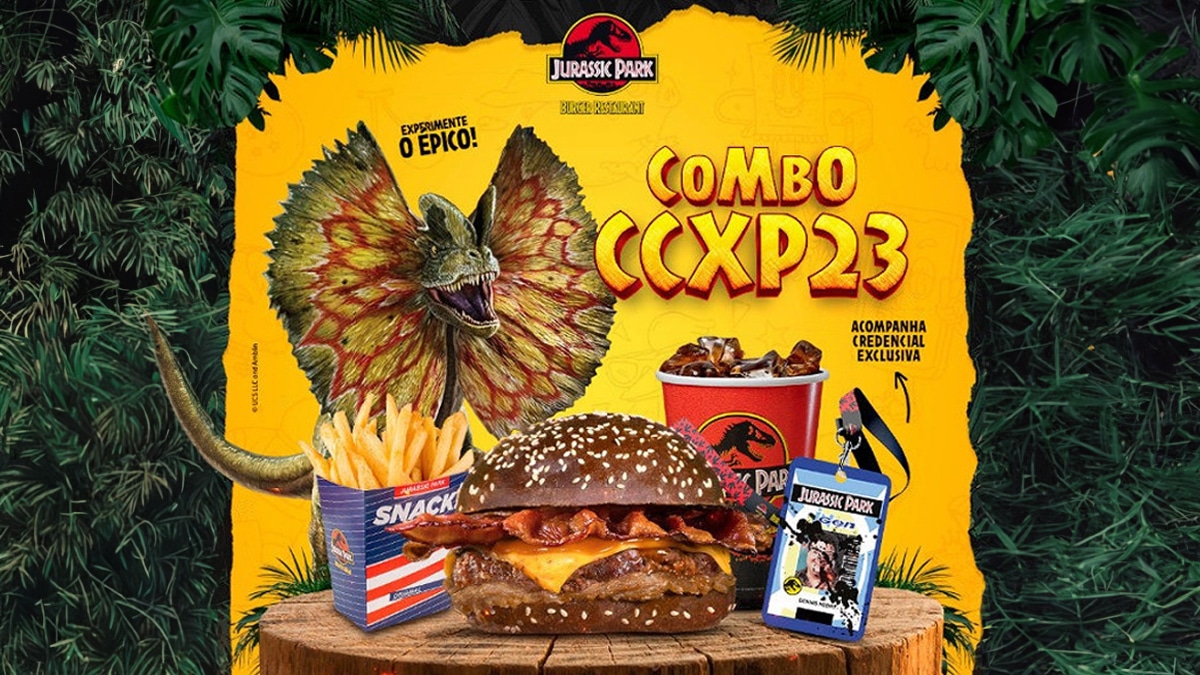 É claro que no Combo BK Jurassic Park não poderia faltar um Burger