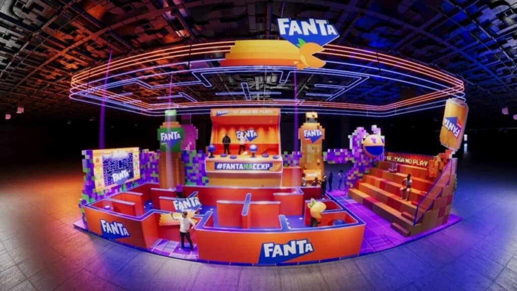 Fanta leva experiências inspiradas em Pac-Man para a CCXP23