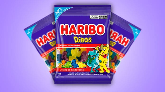 Haribo lança balas de gelatina com formato de dinossauros