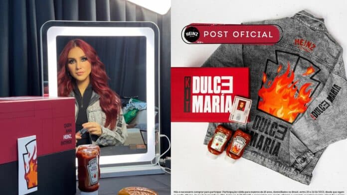Heinz fecha parceria com Dulce Maria e sorteia kit personalizado