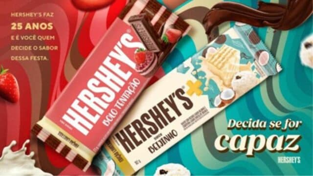 Hershey’s faz duelo de sabores para comemorar 25 anaos no Brasil