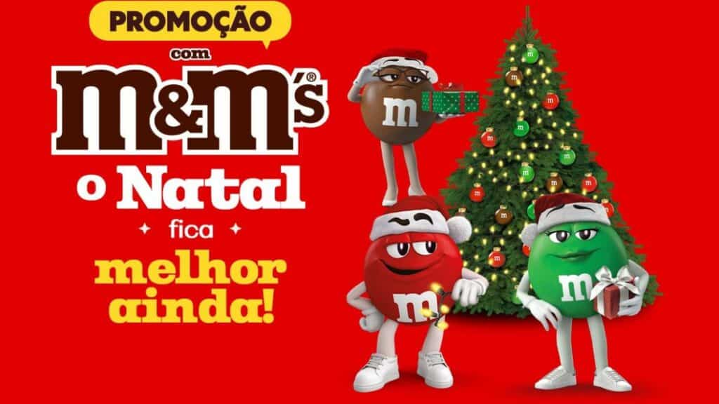 M&M’S celebra o Natal com promoção para ganhar e concorrer a prêmios