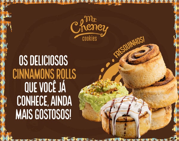 Mr. Cheney recria tradicional Cinnamon Roll com novos toppings e receita 