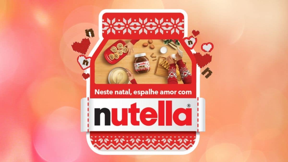 BOLO DE NATAL DA BAUDUCCO VEM COM POTE DE NUTELLA PARA JOGAR POR