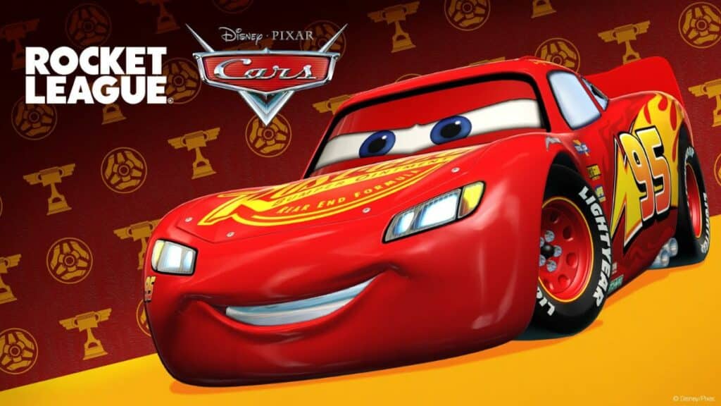 rocket-league-relampago-mcqueen Relampago McQueen fará parte de pacote do Rocket League