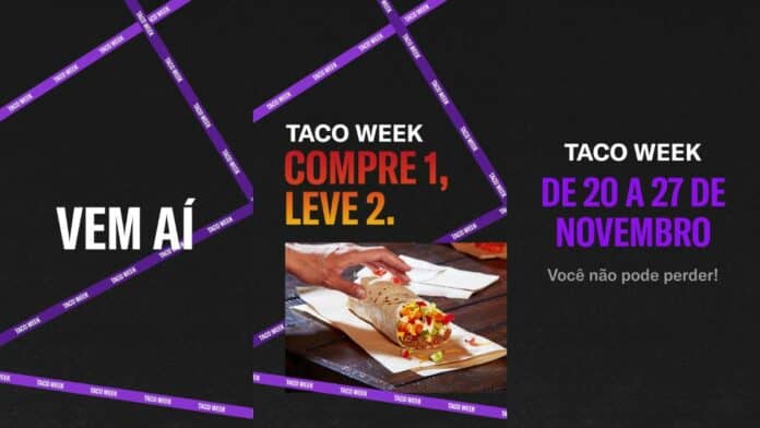 Taco Bell promove Black Week entre os dias 20 a 27 de novembro