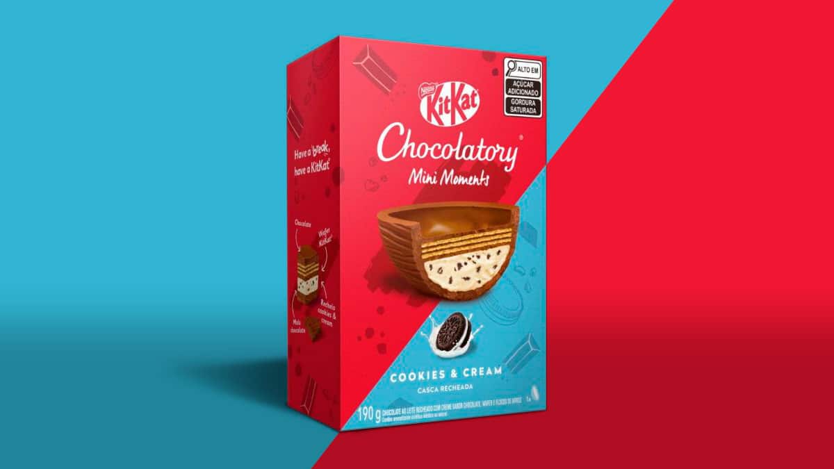 KitKat Mini Moments Cookies & Cream ganha versão Ovo de Páscoa