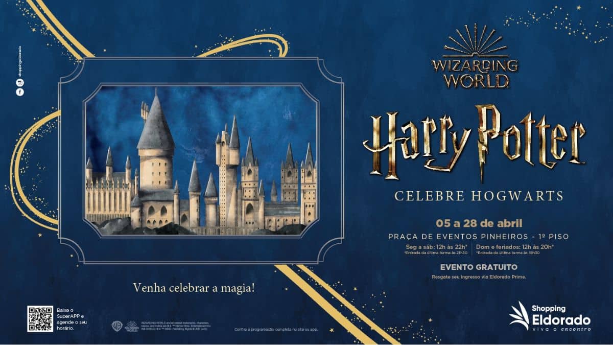 Exposição ‘Harry Potter: Celebre Hogwarts’ chega ao Shopping Eldorado