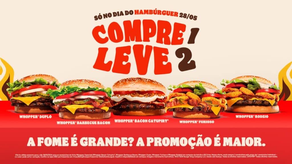 Burger King Promove Compre 1 Leve 2 Para O Dia Do Hambúrguer Gkpb Geek Publicitário