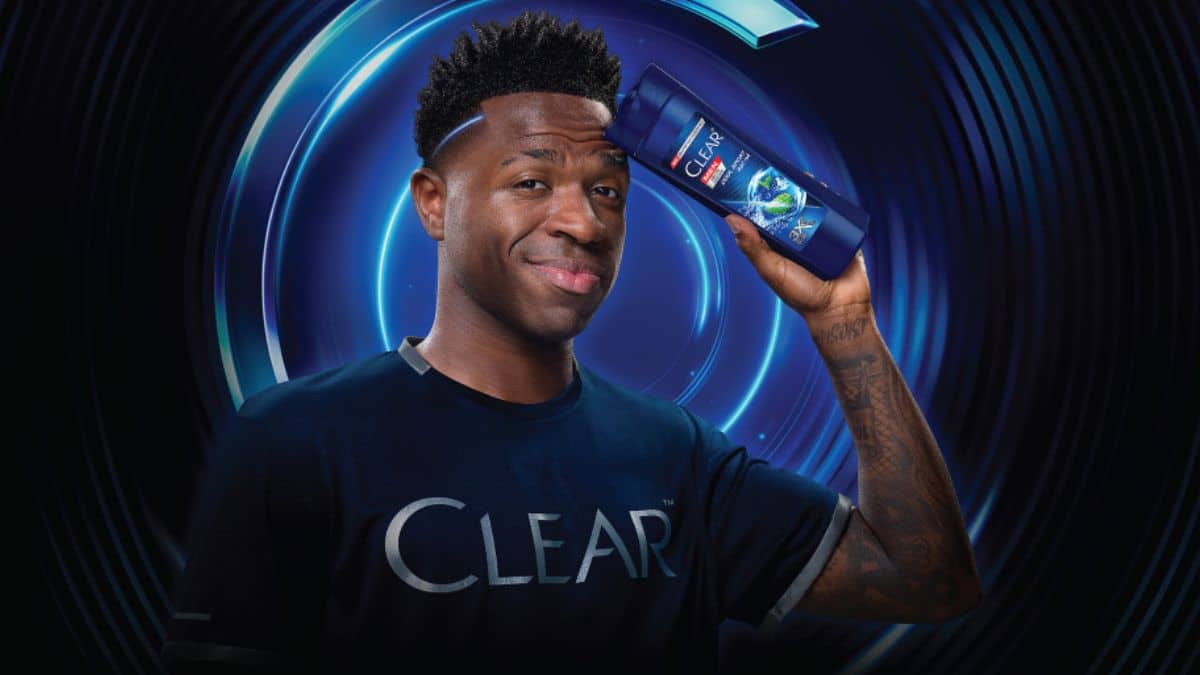 Clear Men lança novo shampoo com Vini Jr. no Brasil